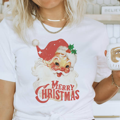 Vintage Santa T-Shirt - White