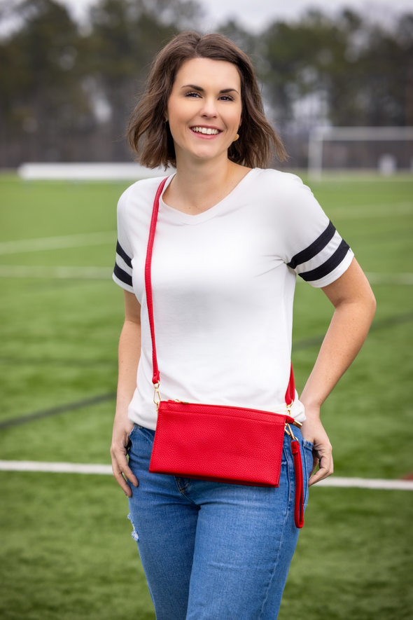 Abby 3-in-1 Handbag - Red