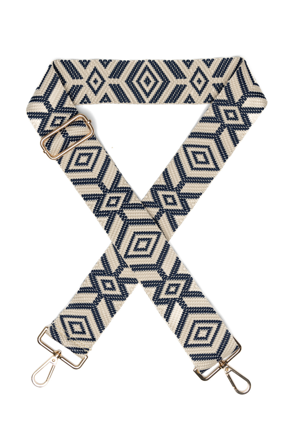 Bag Strap - Navy/Beige