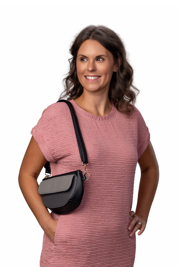 Ivy 4-in-1 Bag - Black / Dk. Gray / Lt. Gray