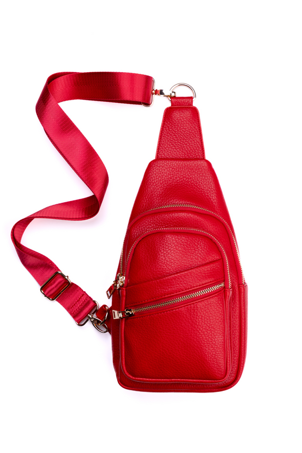 Reece Shoulder Sling Bag - Red