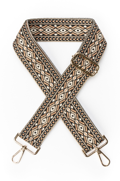 Bag Strap - Black / Rust / Beige