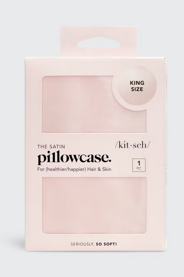 King Satin Pillowcase - Blush