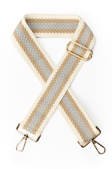 Bag Strap - Ivory / Gray / Taupe
