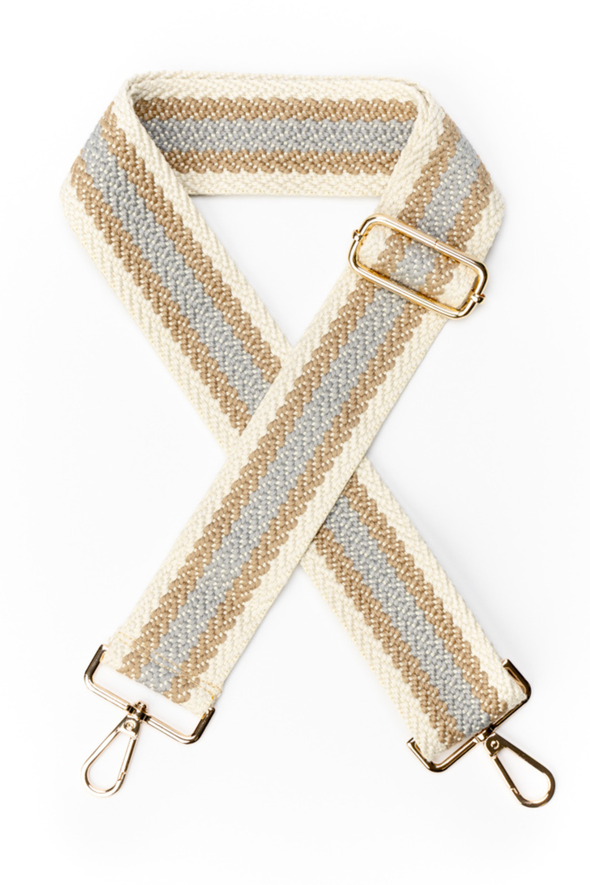 Bag Strap - Ivory / Gray / Taupe