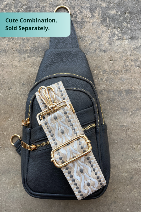 Reece Shoulder Sling Bag - Dark Gray