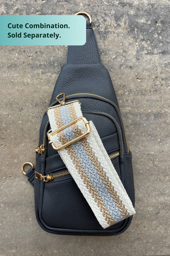 Reece Shoulder Sling Bag - Dark Gray