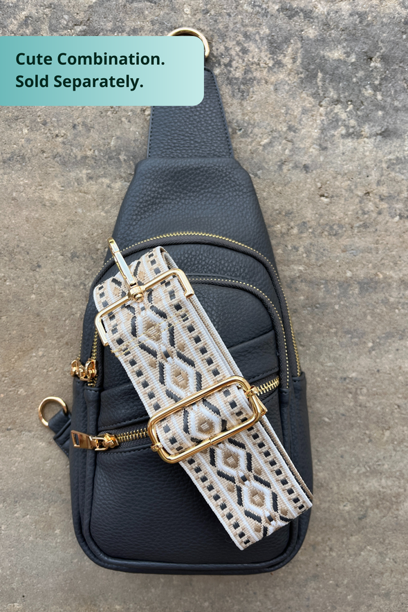 Reece Shoulder Sling Bag - Dark Gray