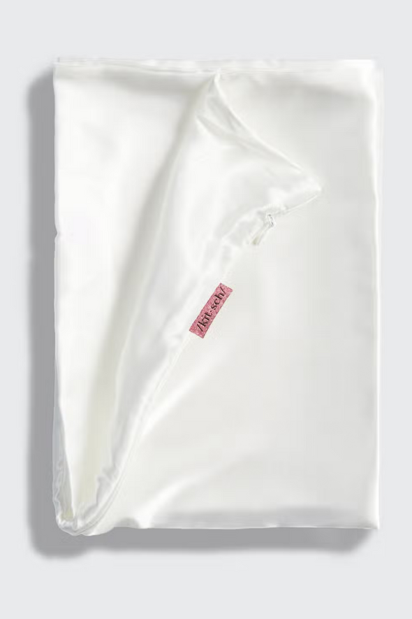 King Satin Pillowcase - White