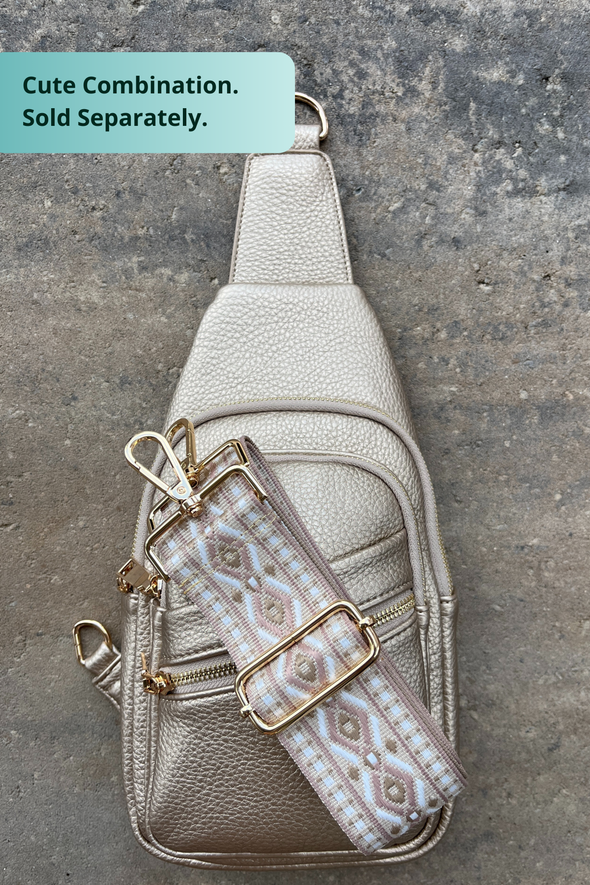 Reece Shoulder Sling Bag - Pewter