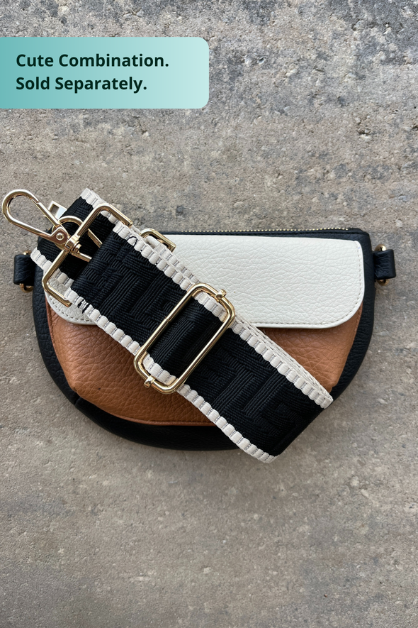 Ivy 4-in-1 Bag - Black / Tan / Ivory