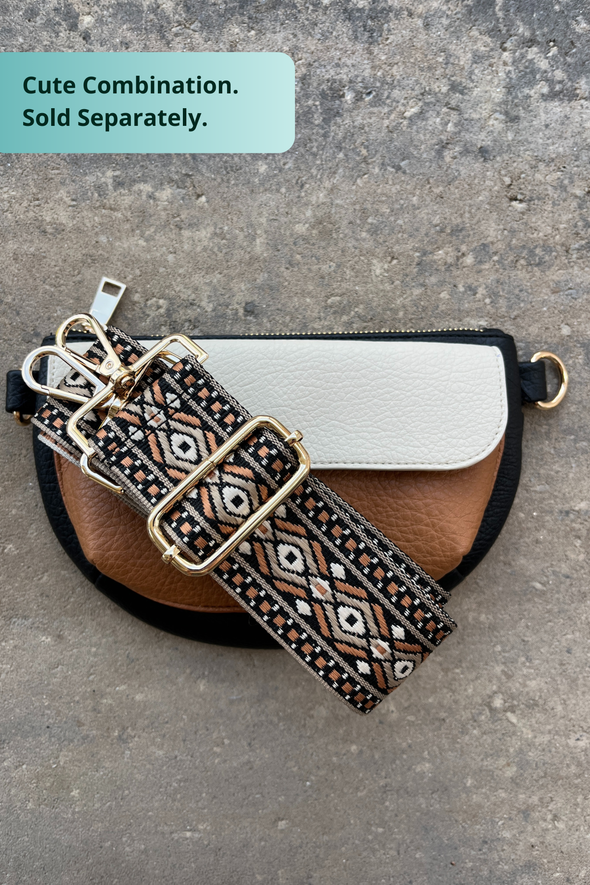 Ivy 4-in-1 Bag - Black / Tan / Ivory