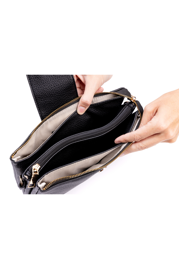Parker Handbag with Card Wallet - Black