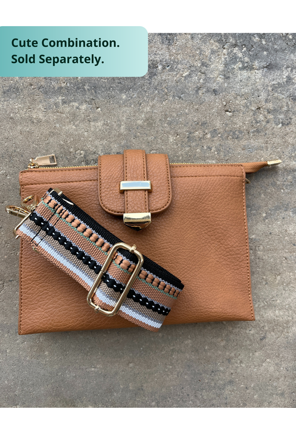 Parker Handbag with Card Wallet - Tan