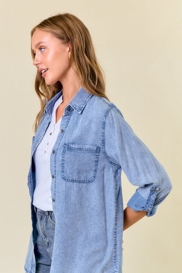 Chambray Shirt - Light Denim