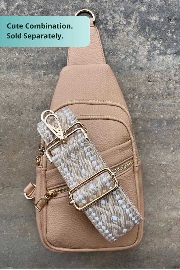 Reece Shoulder Sling Bag - Beige