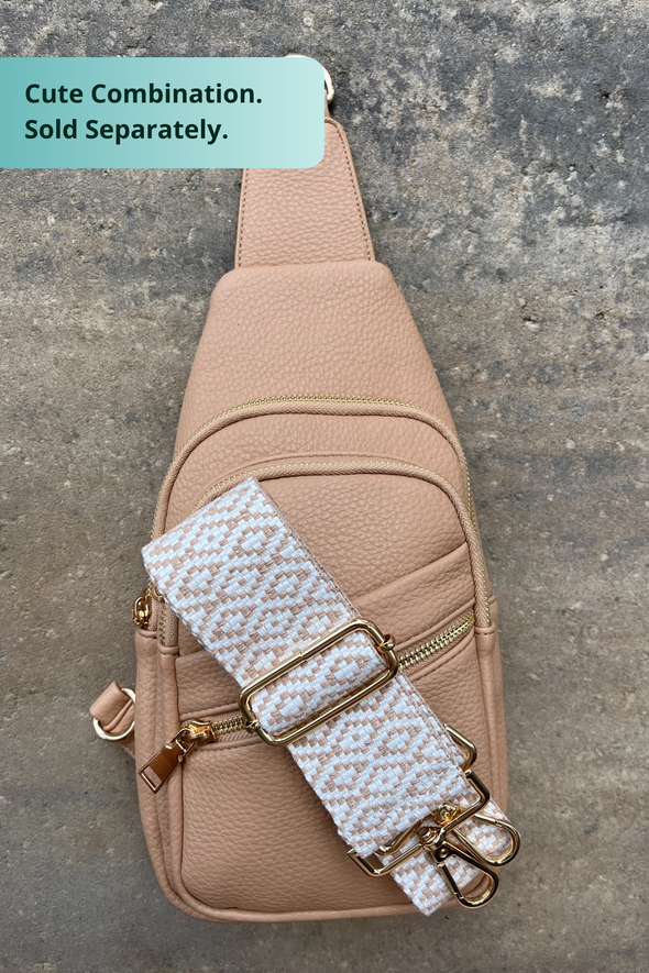 Reece Shoulder Sling Bag - Beige