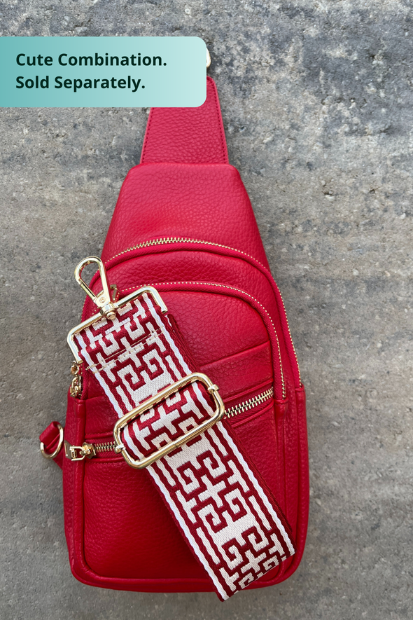 Reece Shoulder Sling Bag - Red