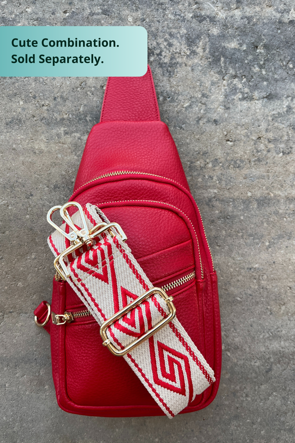 Reece Shoulder Sling Bag - Red