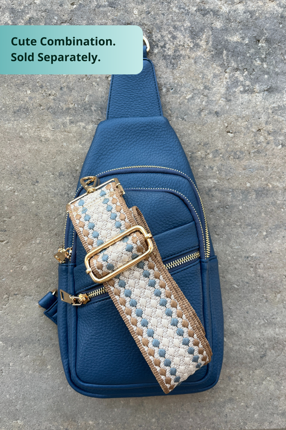 Reece Shoulder Sling Bag - Dark Blue