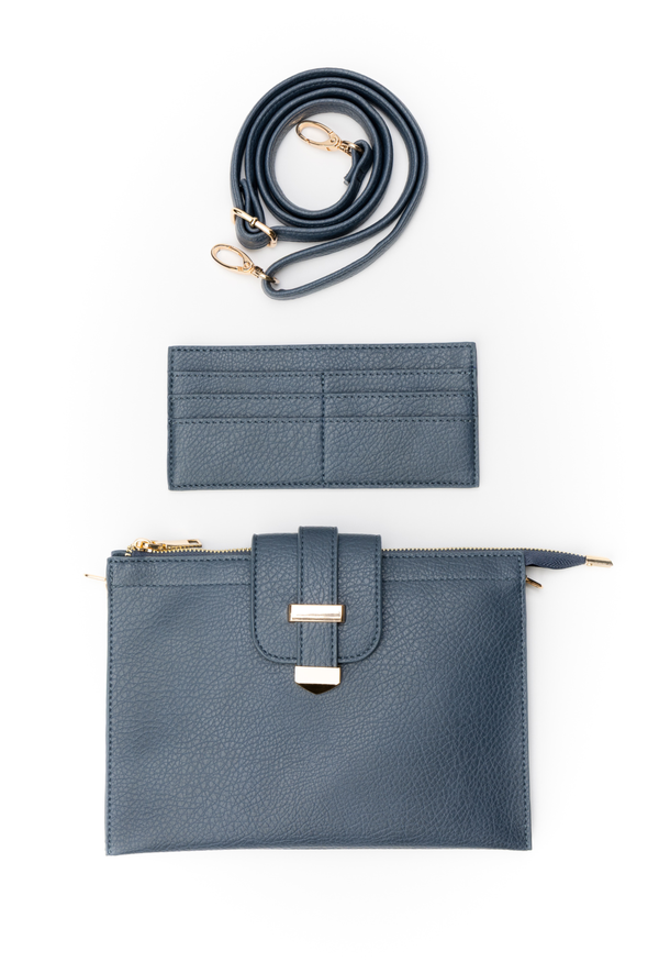 Parker Handbag with Card Wallet - Dark Blue