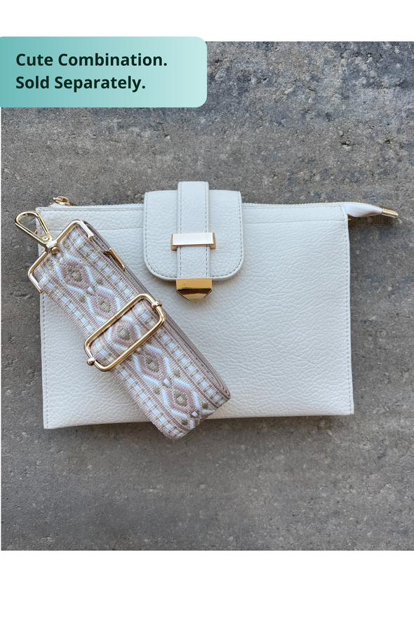 Parker Handbag with Card Wallet - Ivory