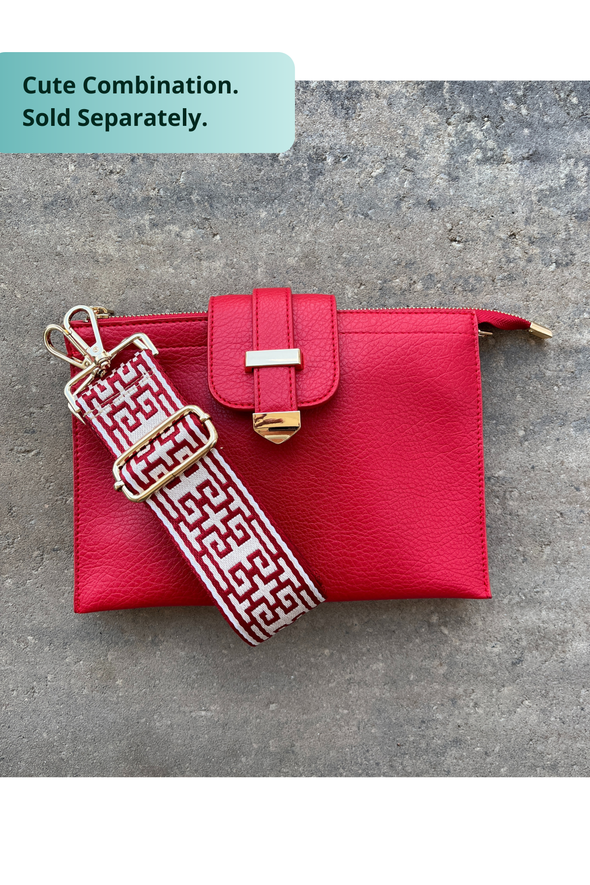 Parker Handbag with Card Wallet - Red