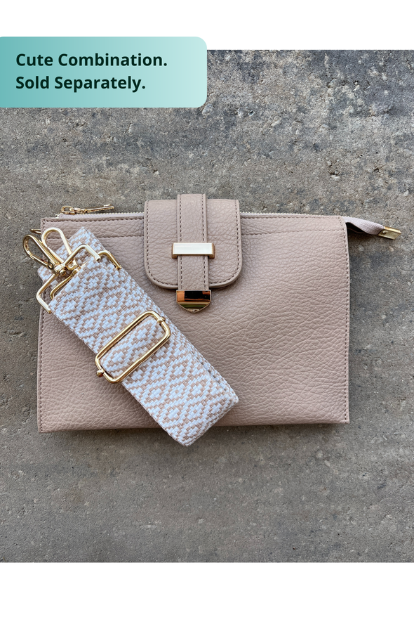 Parker Handbag with Card Wallet - Light Taupe