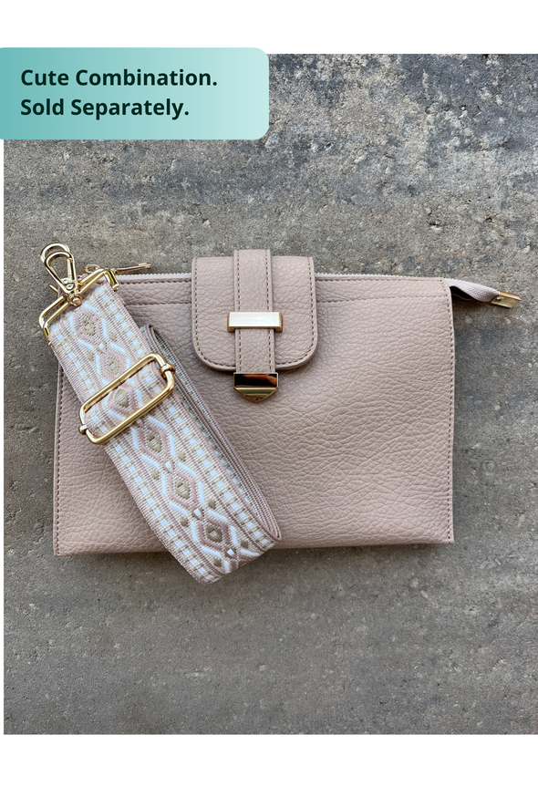 Parker Handbag with Card Wallet - Light Taupe