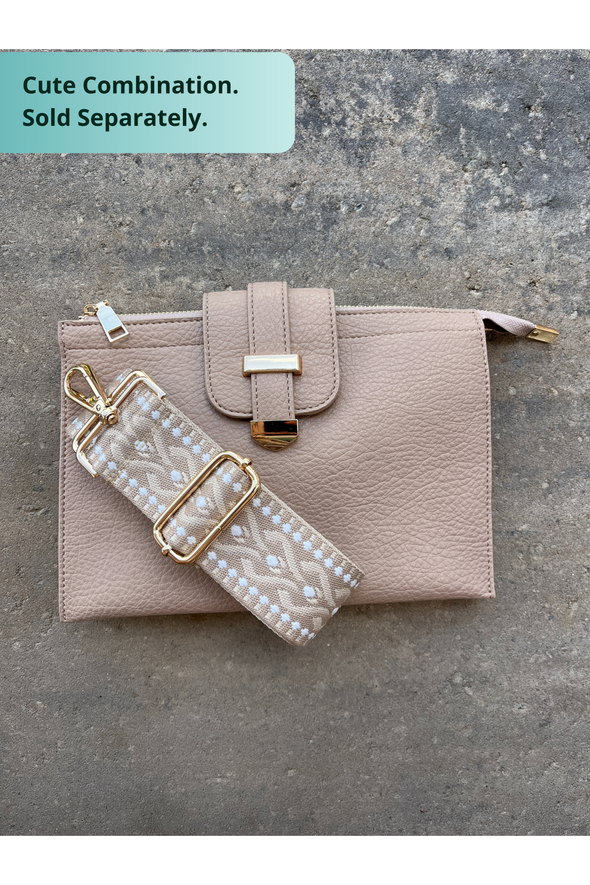 Parker Handbag with Card Wallet - Light Taupe