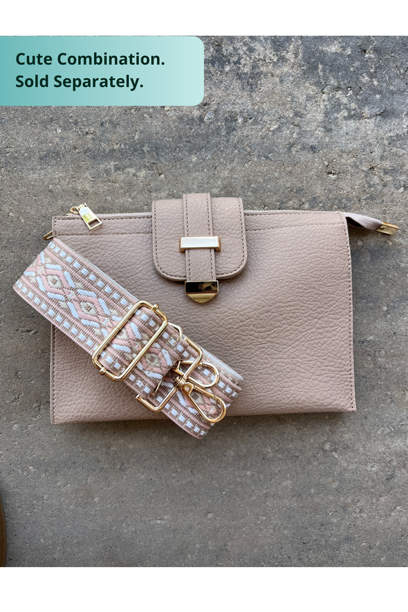 Parker Handbag with Card Wallet - Light Taupe