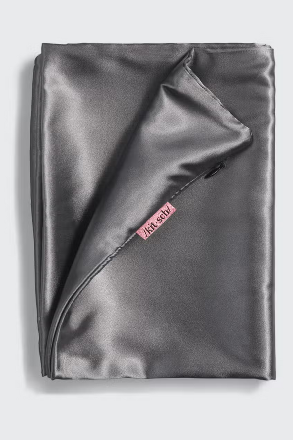 King Satin Pillowcase - Charcoal