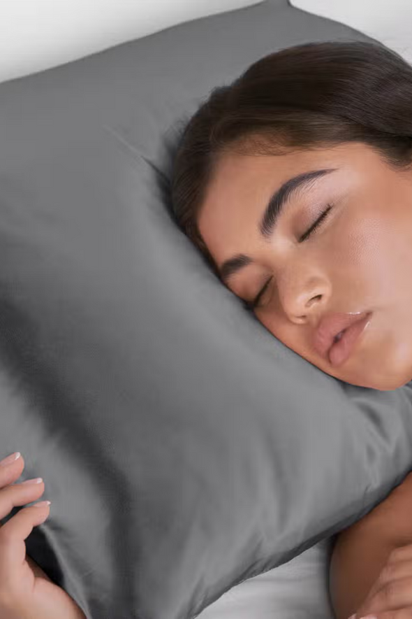King Satin Pillowcase - Charcoal