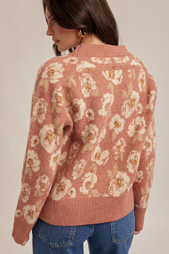 Floral Sweater - Winter Rose