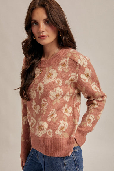 Floral Sweater - Winter Rose
