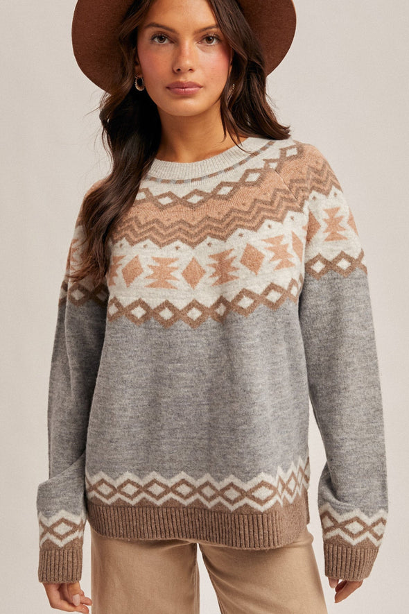 Nordic Sweater - Gray Multi