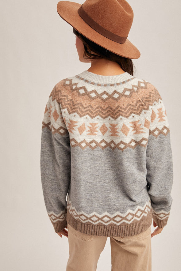 Nordic Sweater - Gray Multi