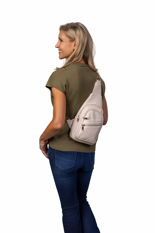 Reece Shoulder Sling Bag - Ivory