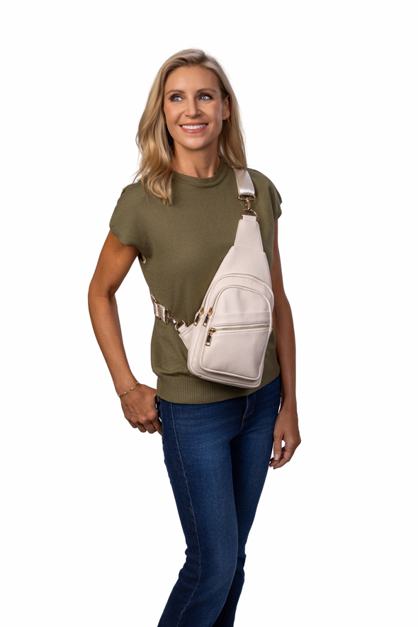 Reece Shoulder Sling Bag - Ivory