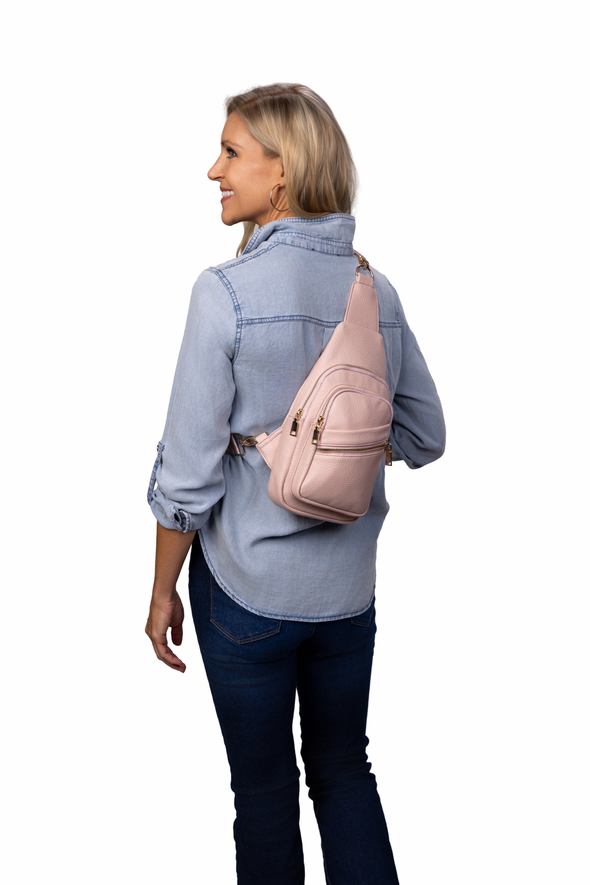 Reece Shoulder Sling Bag - Pink