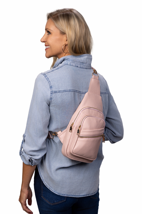 Reece Shoulder Sling Bag - Pink