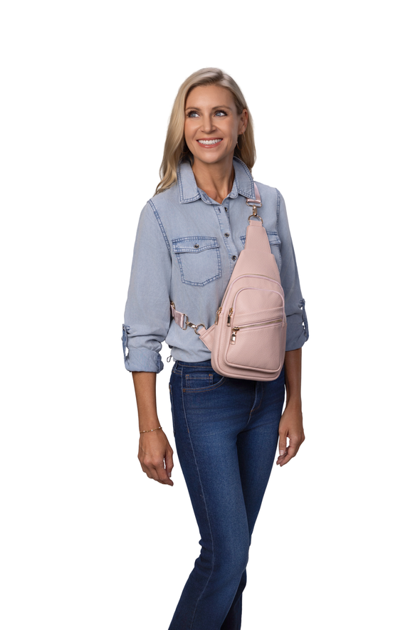 Reece Shoulder Sling Bag - Pink