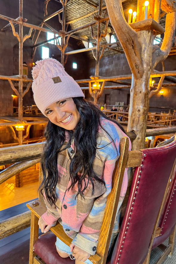 Lurex Knit Beanie - Ivory