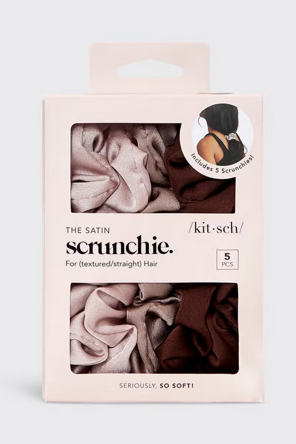 Satin Sleep Scrunchies - Cameo