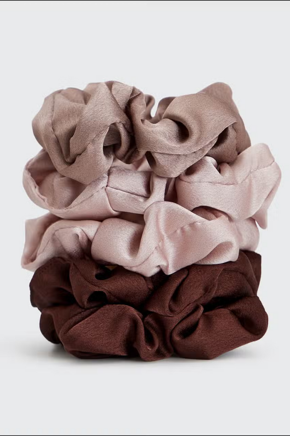 Satin Sleep Scrunchies - Cameo