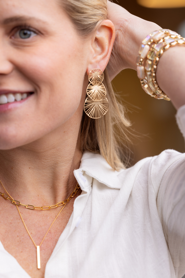 Starburst Earrings - Gold
