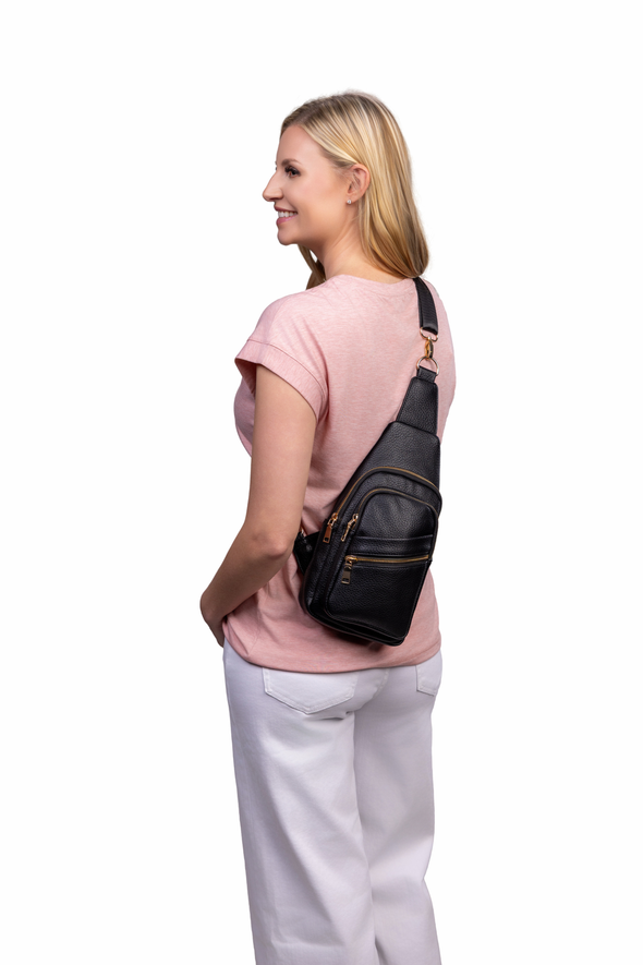 Reece Shoulder Sling Bag - Black