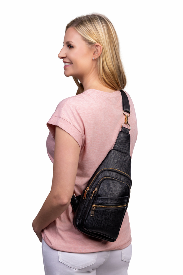 Reece Shoulder Sling Bag - Black