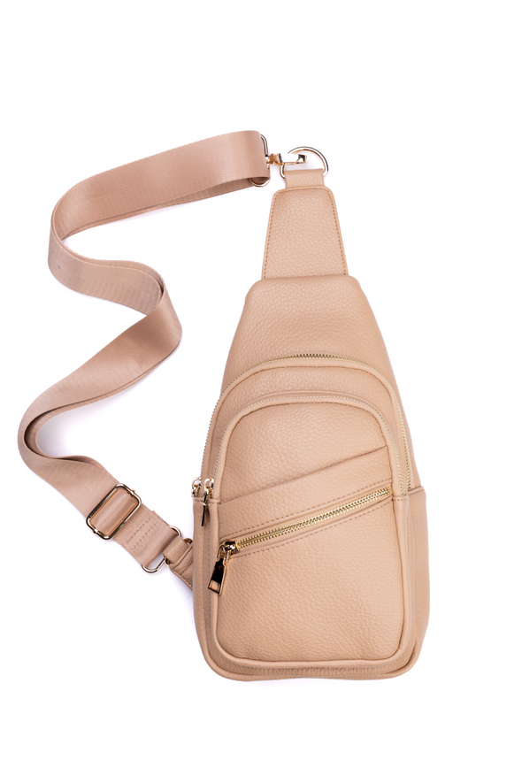 Reece Shoulder Sling Bag - Beige