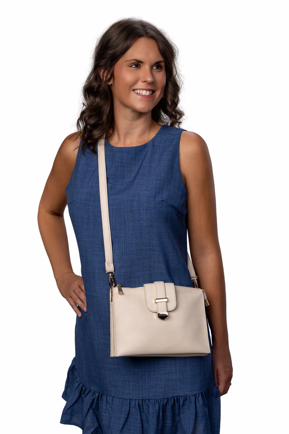 Parker Handbag with Card Wallet - Ivory